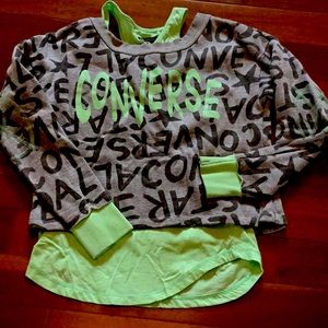 Mint Green & Grey Converse All Star Sweatshirt